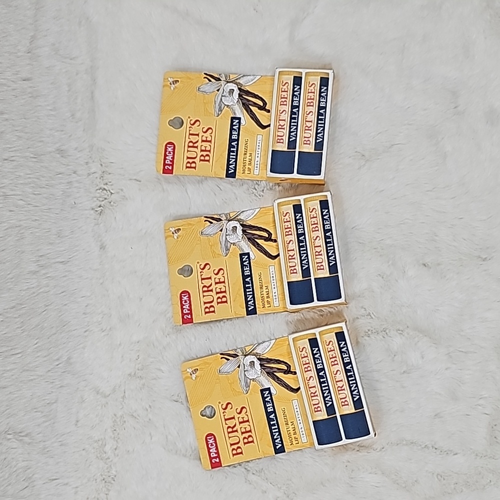 Burt's Bees Vanilla Bean 3 Packs of 2